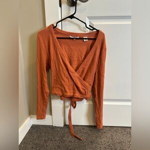 Levi's Women's Rust Wrap Blouse